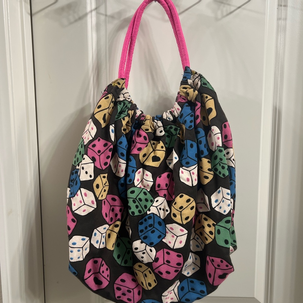 Colorful Dice Patterned Women's Bag